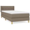 vidaXL Posteľn&yacute; r&aacute;m boxspring s matracom sivohned&yacute; 90x190 cm l&aacute;tka