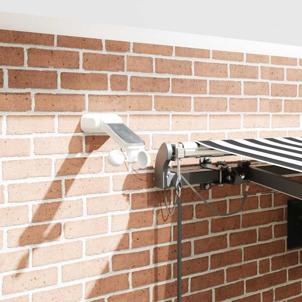 vidaXL Automaticky zaťahovacia markíza LED antracit a biela 450x300 cm