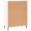vidaXL Komoda lesklá biela 69,5x34x90 cm spracované drevo