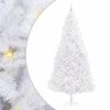 vidaXL Umel&yacute; vianočn&yacute; stromček s 300 LED-i Biela 300 cm PVC a oceľ