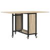 vidaXL Skladac&iacute; jed&aacute;lensk&yacute; st&ocirc;l s kolieskami 130 x 80 x 76,5 cm
