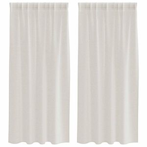 vidaXL Voile z&aacute;clona 2 ks Kr&eacute;mov&aacute; 140 x 175 cm Polyester