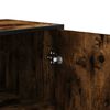 vidaXL Vysok&aacute; skrinka dymov&yacute; dub 35,5x35x139 cm kompozitn&eacute; drevo+kov