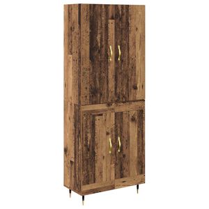 vidaXL Highboard Star&eacute; drevo 69,5 x 34 x 180 cm Kompozitn&eacute; drevo
