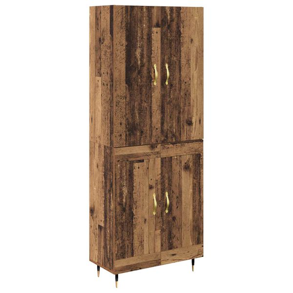 vidaXL Highboard Star&eacute; drevo 69,5 x 34 x 180 cm Kompozitn&eacute; drevo