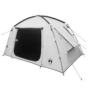 vidaXL Stan chata 4-miestny Biela s blackoutom Polyester
