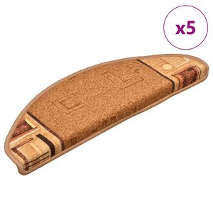 vidaXL N&aacute;&scaron;ľapy na schody samolepiace 5 ks 65x21x4 cm b&eacute;žov&eacute;