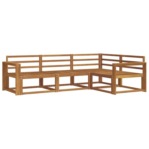 vidaXL Z&aacute;hradn&aacute; s&uacute;prava gaučov 4 pcs Pr&iacute;rodn&aacute; Pevn&eacute; ak&aacute;ciov&eacute; drevo