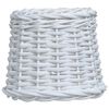 vidaXL Tienidlo lampy biele 25x17 cm pr&uacute;ten&eacute;