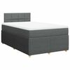 vidaXL Boxspring posteľ s matracom, tmavosiv&aacute; 120x190 cm, l&aacute;tka