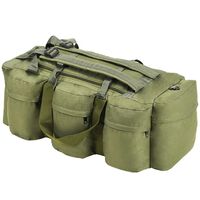 vidaXL Športová taška 3 v 1, army štýl 90 l, olivovo zelená