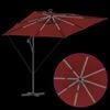 vidaXL Kantileverový banánový parasol Tehlová 249 x 249 x 250 cm