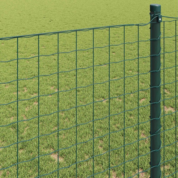 vidaXL Euro plot Zelen&aacute; 0,4 x 50 m Železo potiahnut&eacute; PVC