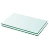 vidaXL Poličky 2 ks panel z priehľadn&eacute;ho skla 30x12 cm