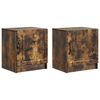 vidaXL Nočn&yacute; stol&iacute;k 2 pcs Dymov&yacute; dub 43 x 34,5 x 47 cm