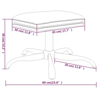 vidaXL Relaxačné kreslo s podnožkou krémové mikrovláknová látka