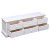 vidaXL Lavička do chodby, biela 115x30x40 cm, drevo