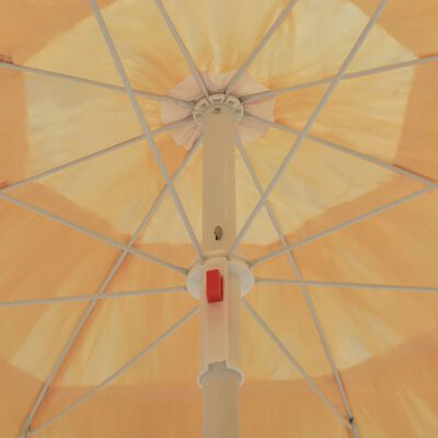 vidaXL Plážový slnečník, prírodný 180 cm, havajský štýl