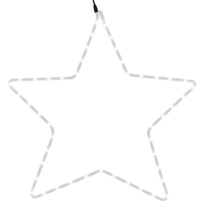 vidaXL Silueta vianočnej hviezdy so 48 LED diódami, teplá biela 56 cm