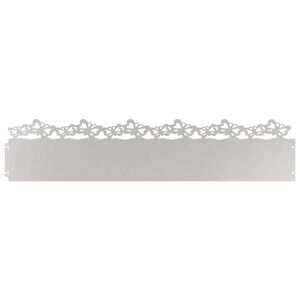 vidaXL Obrubn&iacute;ky tr&aacute;vnika 10 pcs Strieborn&aacute; 103 x 0,05 x 22 cm