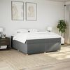 vidaXL Boxspring posteľ s matracom tmavosivá 200x200 cm látka