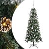 vidaXL Umel&yacute; vianočn&yacute; stromček Zelen&aacute; 150 cm PVC, plast a oceľ