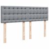 vidaXL Boxspring posteľ s matracom bledosiv&aacute; 140x200 cm l&aacute;tka