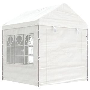 vidaXL Alt&aacute;nok so strechou, biely 2,28x2,23x2,69 m, polyetyl&eacute;n