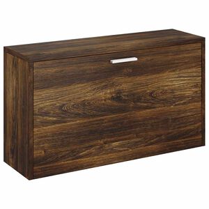 vidaXL Lavica na top&aacute;nky dymov&yacute; dub 80x24x45 cm spracovan&eacute; drevo