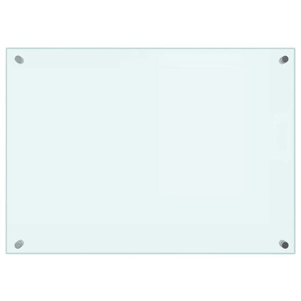 vidaXL Kuchynsk&eacute; z&aacute;steny 2 ks biele 70x50 cm tvrden&eacute; sklo