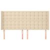 vidaXL Čelo postele so z&aacute;hybmi kr&eacute;mov&yacute; 163x16x118/128 cm l&aacute;tka