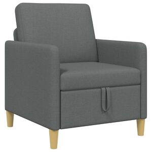 vidaXL Sofa s &uacute;ložn&yacute;m priestorom Tmavosiv&aacute; 72 x 78 x 87 cm Polyester