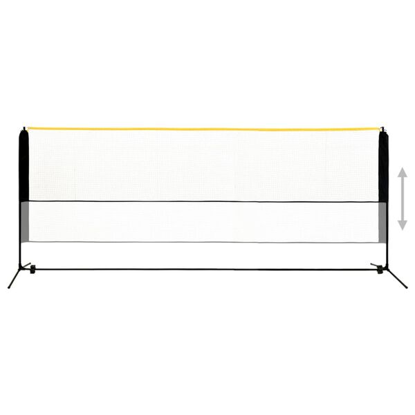 vidaXL Nastaviteľn&aacute; bedmintonov&aacute; sieť 400x103x94-158 cm kov