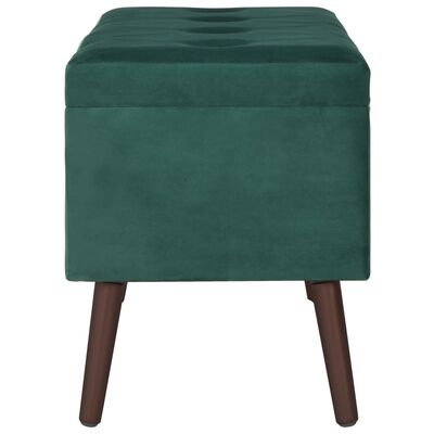 vidaXL Úložné stoličky 3 ks zelené zamatové