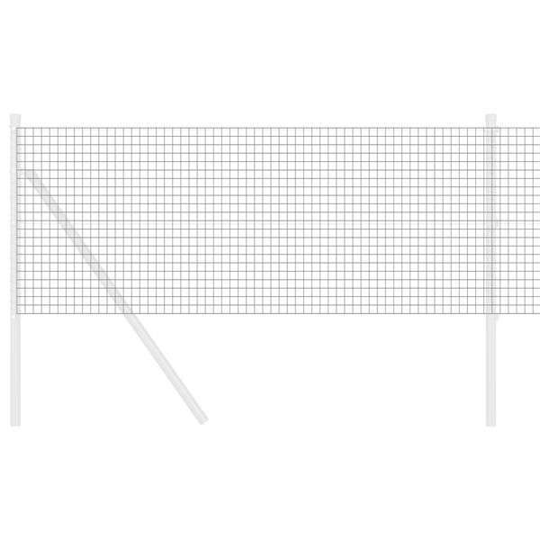 vidaXL Zvarený drôtený plot Sivá 0.8 x 10 m Oceľ