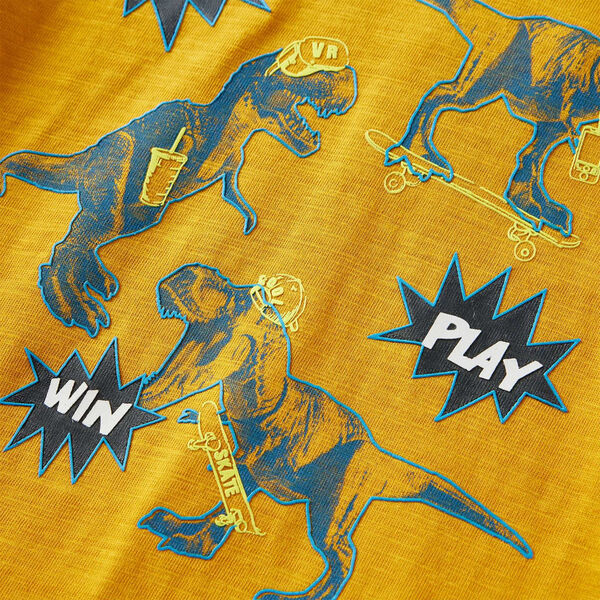 Detsk&eacute; tričko s dlh&yacute;mi ruk&aacute;vmi okrov&eacute; 140