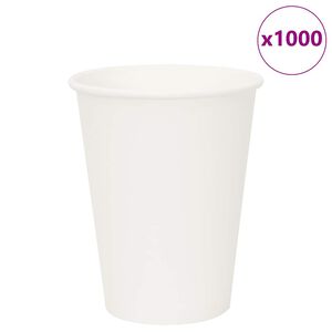 vidaXL Papierov&eacute; &scaron;&aacute;lky na k&aacute;vu 1000 ks 12oz 300ml biela