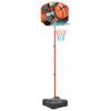 vidaXL Prenosn&aacute; basketbalov&aacute; hracia sada, nastaviteľn&aacute; 109-141 cm