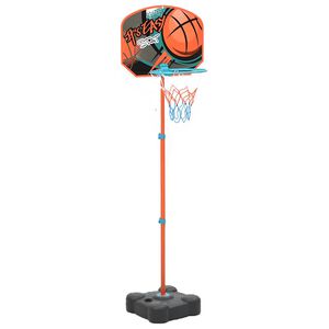 vidaXL Prenosn&aacute; basketbalov&aacute; hracia sada, nastaviteľn&aacute; 109-141 cm