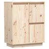 vidaXL Komoda 60x34x75 cm borovicov&yacute; mas&iacute;v