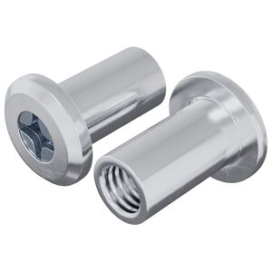 vidaXL Z&aacute;mkov&aacute; matica 2 pcs Strieborn&aacute; M6 x 15 mm Oceľ