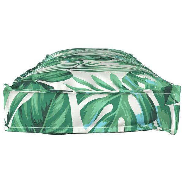 vidaXL Podložka List Vzor listov 120 x 40 x 8 cm Oxfordská látka