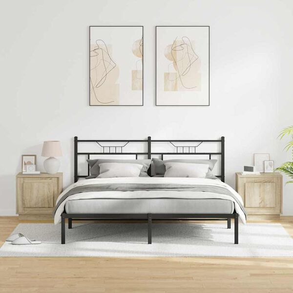 vidaXL Nočn&yacute; stol&iacute;k 2 pcs Sonoma dub 44 x 34,5 x 45 cm