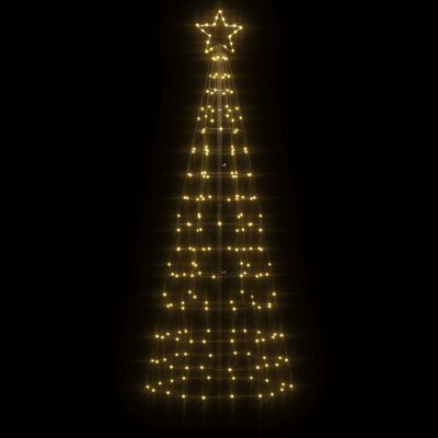 vidaXL Sveto na vianočný stromček s hrotmi 220 LED teplé biele 180 cm