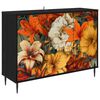 vidaXL Serv&iacute;rovacia skriňa GENNEP Čierny dub 102 x 33 x 76 cm