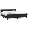 vidaXL Posteľn&yacute; r&aacute;m boxspring s matracom čierny 180x210 cm zamat