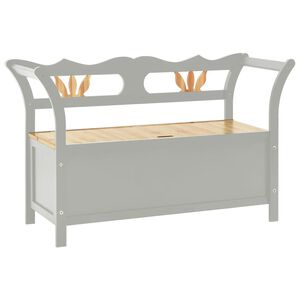 vidaXL Lavica siv&aacute; 107x45x75,5 cm mas&iacute;vna jedľa