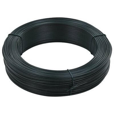 vidaXL Viazací drôt na oplotenie 250 m 1,4/2 mm oceľový čierny