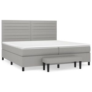 vidaXL Posteľn&yacute; r&aacute;m boxsping s matracom bledosiv&yacute; 200x200 cm l&aacute;tka