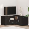 vidaXL Rohová skrinka čierna 160x40x45 cm kompozitné drevo